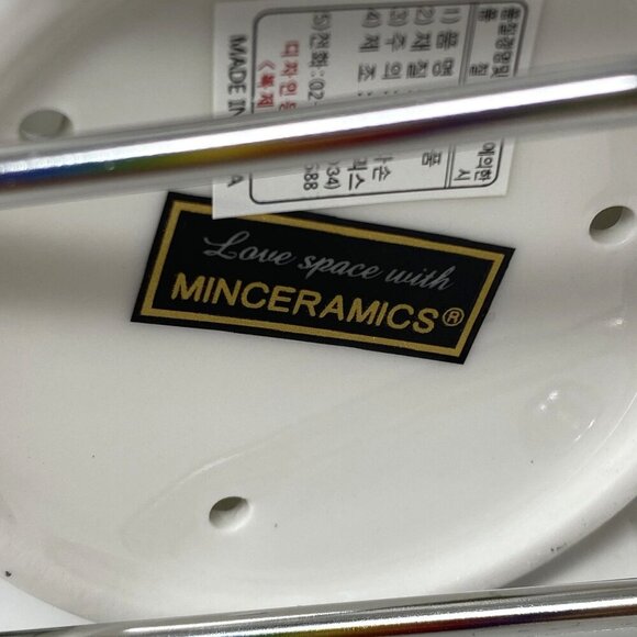 Chulkart Minceramics Korean Made Set of 3 Utensil Holders Silver Carryall NWT - Picture 4 of 12